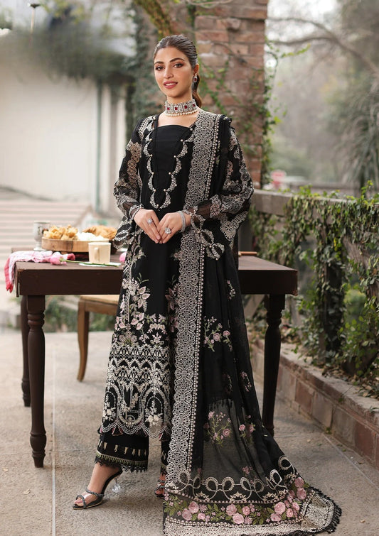 Luxury 3PC Lawn Unstitched Summer Dress With Emb Chiffon Dupatta - AL-811