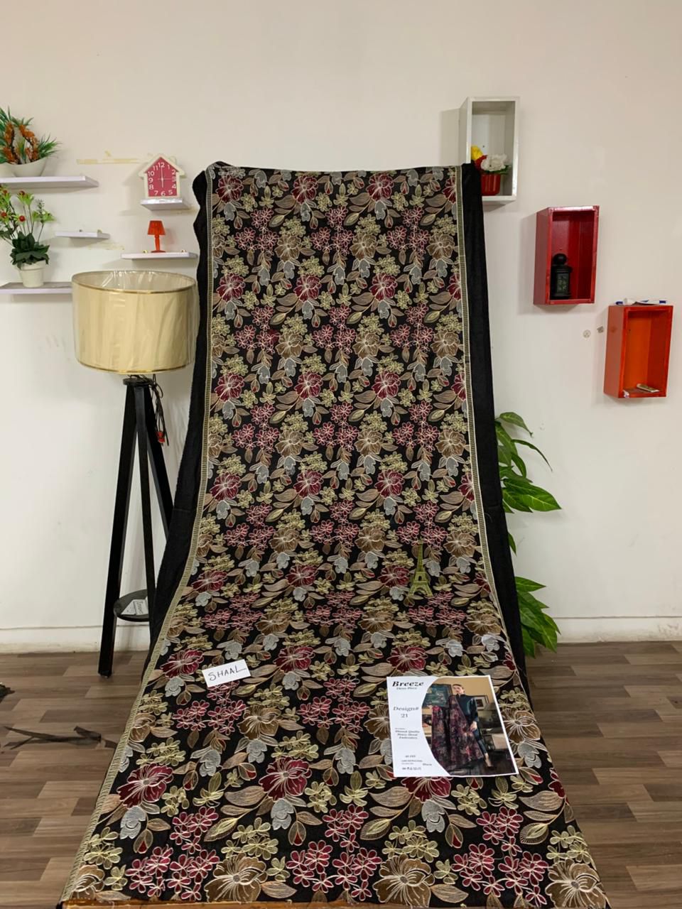 Fully Embroidered 3PC Dress With Heavy EMB Shawl - W21A